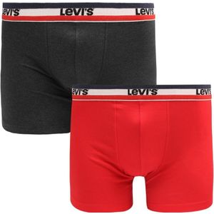 evi's Brief Boxershorts 2-Pack Rood Grijs