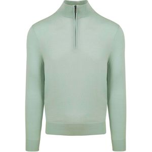 Suitable Merino Half Zip Trui Groen