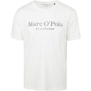 Marc O'Polo T-Shirt Logo Wit