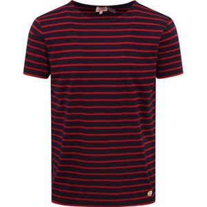 Aror-Lux Hoëdic T-Shirt Strepen Navy Rood