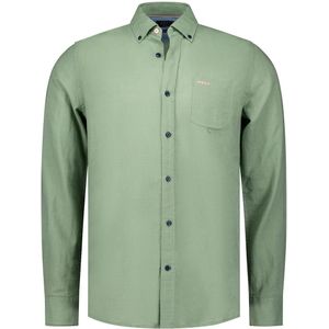 NZA Shirt Clayton Linnen Blend Classic Army