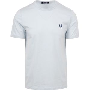 Fred Perry Ringer T-Shirt Lichtblauw