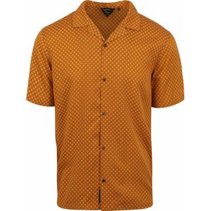 Superdry Overhemd Short sleeve Oranje Geo Tan Print