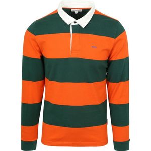 cGregor Rugbyshirt Streep Oranje Groen