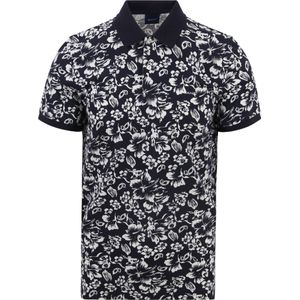 Gant Polo Bloemen Donkerblauw