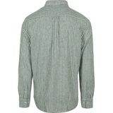 Gant Casual Overhemd Streep Linnen Groen