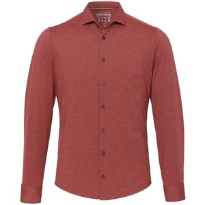 Pure - The Functional Shirt Terra Rood - Heren - Maat 37 - Slim-fit