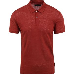 Marc O'Polo Poloshirt Linnen Rood