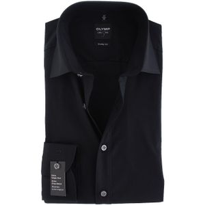 OLYMP Level Five Overhemd Extra Lange Mouwen Body-Fit Zwart