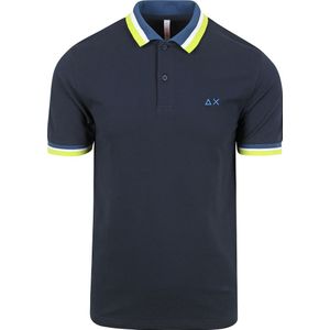 Sun68 Poloshirt Multistripes Navy - Heren