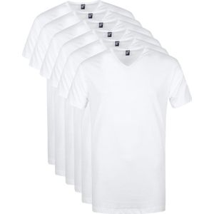 Aan Red Vermont T-Shirt V-Has Wit 6 pack