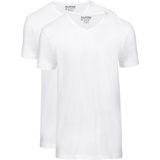 Slater 2-pack Basic Fit T-shirt V-hals Wit