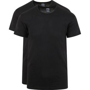 Aan Red Organic O-Has T-Shirt Zwart 2-Pack