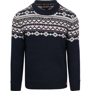 Superdry Fairisle Trui Navy