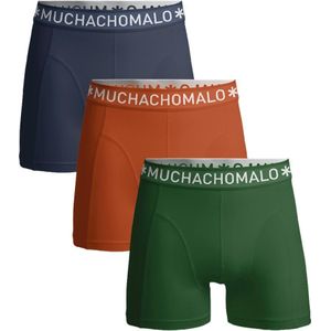 Muchachomao Boxershorts 3-Pack Soid Groen Bauw Oranje