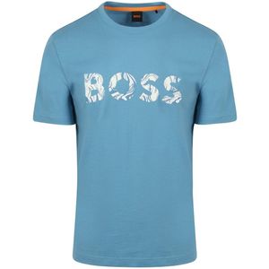 BOSS T-shirt Bossocean Blauw