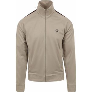 Fred Perry Taped Track Jacket Greige