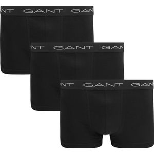 Gant Boxerhort Trunk 3-Pack Zwart