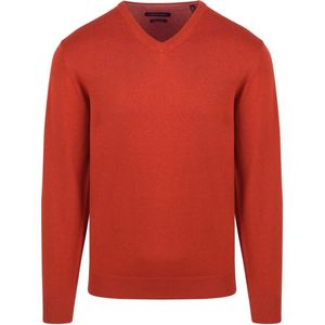 Caa Moda Pullover V-Hal Oranje