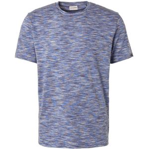 No Excess T-Shirt Melange Blauw