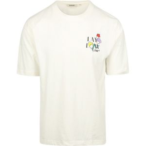 Shiwi T-Shirt Finn Sketched Flowers Off White