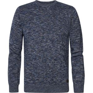 Petrol Pullover Trui Melange Navy