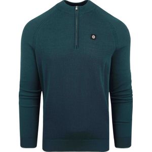 Blue Indutry Half Zip Trui Donkergroen