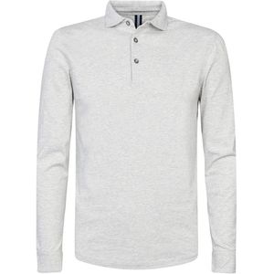 Profuomo Longleeve Polo Grij Melange