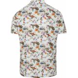 R2 Polo Japanese Knitted Flower Print