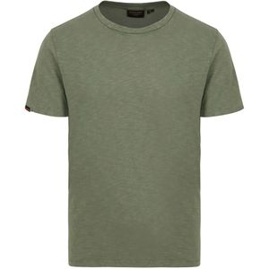 Superdry Slub T-Shirt Melange Olijfgroen