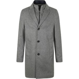 Suitable K1 Coat Wolmix Grijs