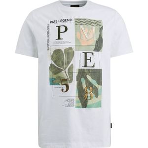 PME Legend Jersey T-Shirt Print Wit