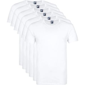 Aan Red Aanbieding Derby O-Has T-shirts Wit (6Pack)