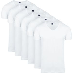 Suitabe Vita T-Shirt V-Has Wit 6-Pack