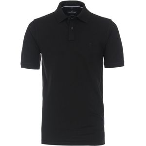 Casa Moda - Polo Stretch Zwart - Regular-fit - Heren Poloshirt Maat M