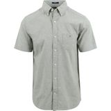 Gant Short Sleeve Overhemd Linnen Lichtgroen