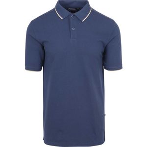 Suitable Respect Polo Tip Ferry Deni Blauw