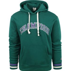 Champion Hoodie Logo Mid Groen