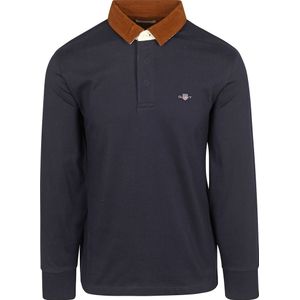 Gant Heavy Rugger Shield Corduroy Polo Navy