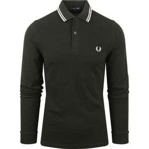 Fred Perry ongseeve Poo Donkergroen T50