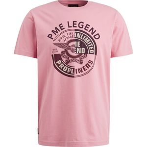 PME egend Singe Jersey T-Shirt Print Roze