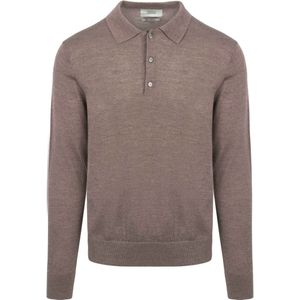 King Essentials The Robert Long Sleeve Poloshirt erino Bruin