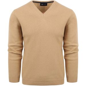 Suitable Pullover Wol V-Hals Beige