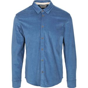 Anerkjendt Overhemd Leif Corduroy Mid Blauw