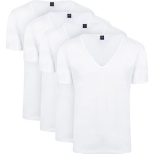 Suitable T-shirt Wit Diepe V-hals Vitaru Stretch 4 Pack