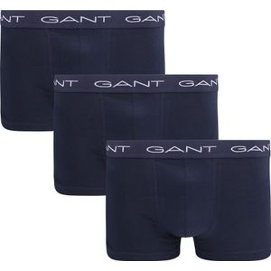 Gant Boxerhort Trunk 3-Pack Donkerblauw