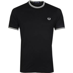 Fred Perry Twin Tipped T-hirt Zwart