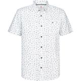 Petrol Short Sleeve Overhemd Print Groen