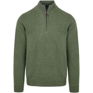 Suitable Half Zip Trui Laswol Groen