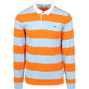 McGregor Rugbyshirt Streep Oranje Blauw